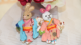 ของที่ระลึกเล็กๆน้อยๆที่ทำจากผ้าญี่ปุ่น