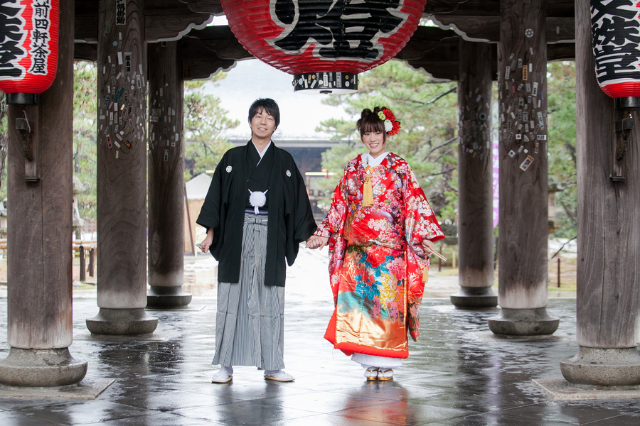 Shrine in Amanohashidate Wedding Photo